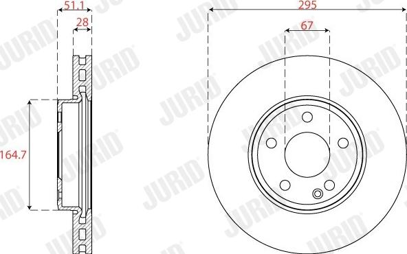 Jurid 563258JC-1 - Kočioni disk www.molydon.hr