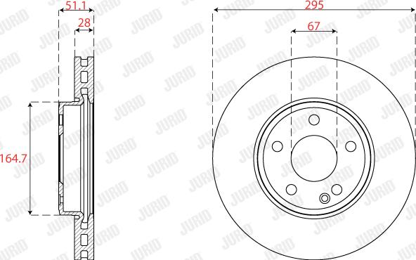 Jurid 563258JC - Kočioni disk www.molydon.hr