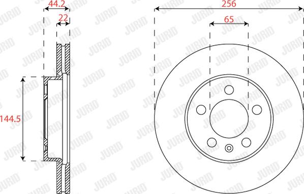 Jurid 563227JC - Kočioni disk www.molydon.hr