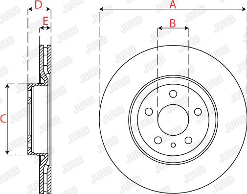 Jurid 563273JC - Kočioni disk www.molydon.hr