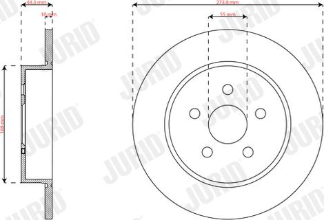 Jurid 563741JC - Kočioni disk www.molydon.hr