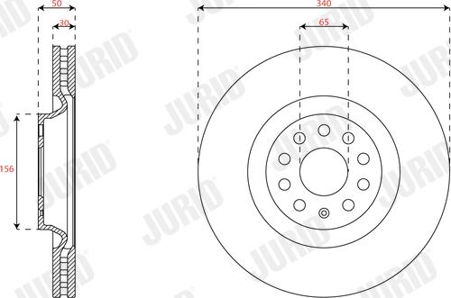 Jurid 563706JC-1 - Kočioni disk www.molydon.hr