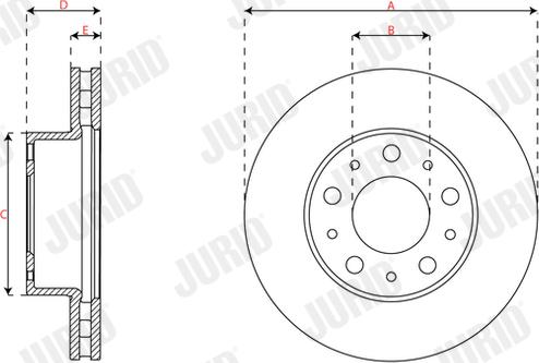 Jurid 563716JC - Kočioni disk www.molydon.hr