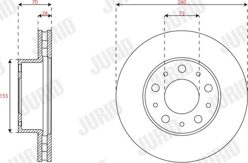 Jurid 563716JC - Kočioni disk www.molydon.hr