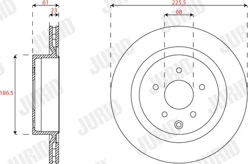 Jurid 562577JC-1 - Kočioni disk www.molydon.hr