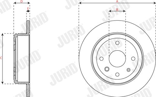 Jurid 562879JC - Kočioni disk www.molydon.hr