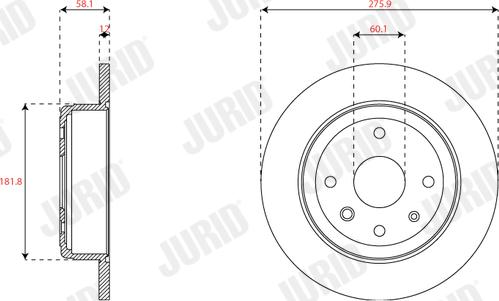 Jurid 562879JC - Kočioni disk www.molydon.hr