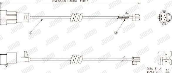 Jurid 587041 - Signalni kontakt, trosenje kočione plocice www.molydon.hr