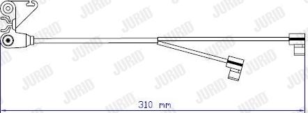 Jurid 587060 - Signalni kontakt, trosenje kočione plocice www.molydon.hr