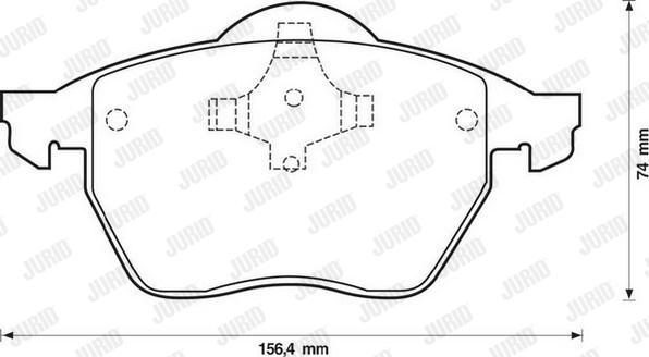 Jurid 571921J - Komplet Pločica, disk-kočnica www.molydon.hr