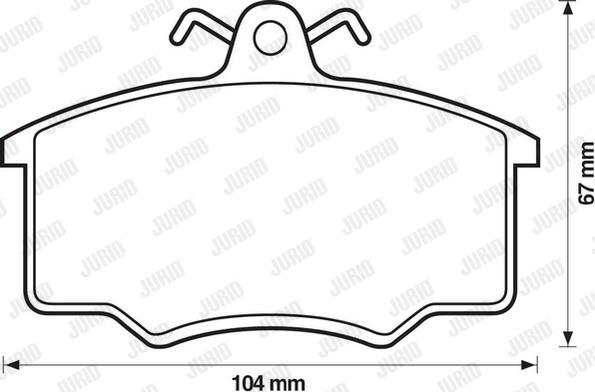 Jurid 571491D - Komplet Pločica, disk-kočnica www.molydon.hr