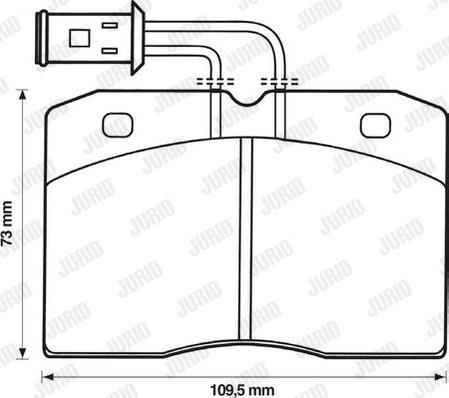 Jurid 571842J - Komplet Pločica, disk-kočnica www.molydon.hr