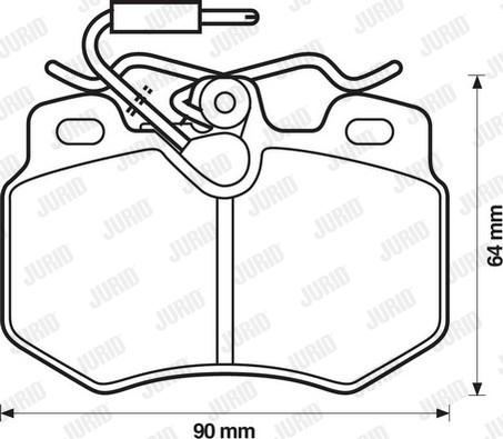 Jurid 571406D - Komplet Pločica, disk-kočnica www.molydon.hr