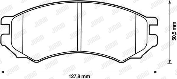 Jurid 571400J - Komplet Pločica, disk-kočnica www.molydon.hr