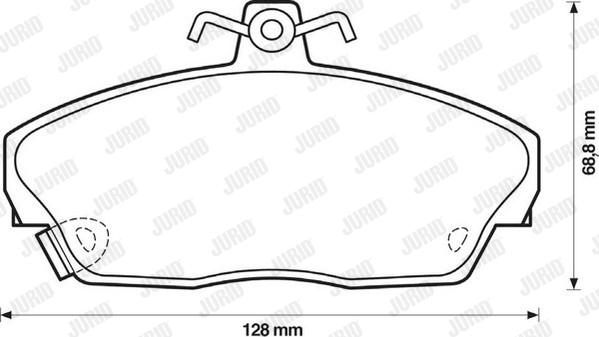 Jurid 571438D - Komplet Pločica, disk-kočnica www.molydon.hr