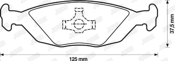 Jurid 571428D - Komplet Pločica, disk-kočnica www.molydon.hr