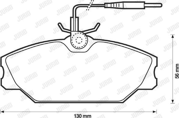 Jurid 571476D - Komplet Pločica, disk-kočnica www.molydon.hr