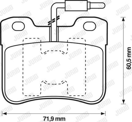 Jurid 571473D - Komplet Pločica, disk-kočnica www.molydon.hr