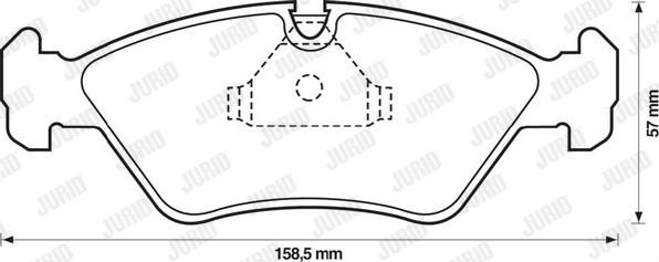 Jurid 571542J - Komplet Pločica, disk-kočnica www.molydon.hr