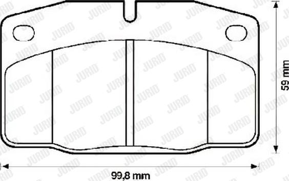 Jurid 571539J - Komplet Pločica, disk-kočnica www.molydon.hr