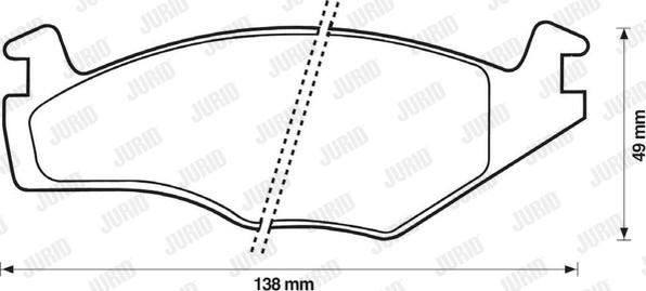 Jurid 571848D - Komplet Pločica, disk-kočnica www.molydon.hr