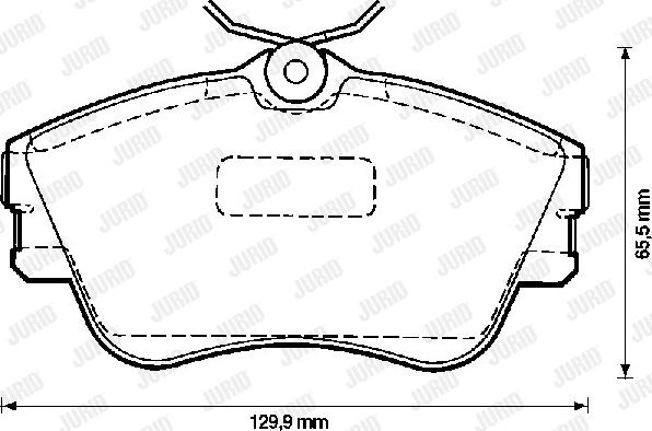 Jurid 571847D - Komplet Pločica, disk-kočnica www.molydon.hr