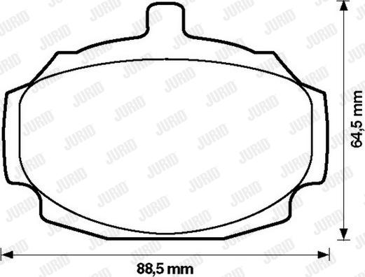 Jurid 571801J - Komplet Pločica, disk-kočnica www.molydon.hr