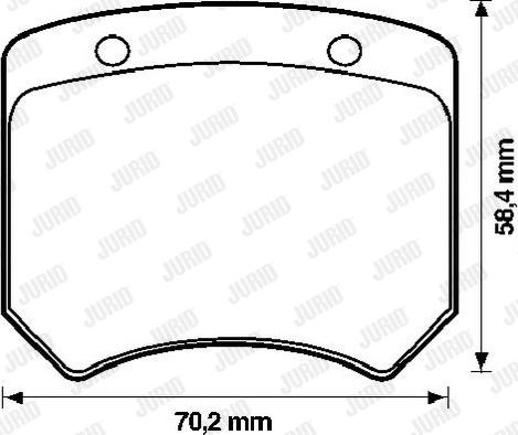 Jurid 571802J - Komplet Pločica, disk-kočnica www.molydon.hr