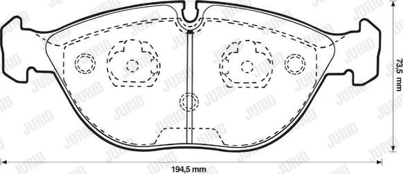 Jurid 571872JC - Komplet Pločica, disk-kočnica www.molydon.hr