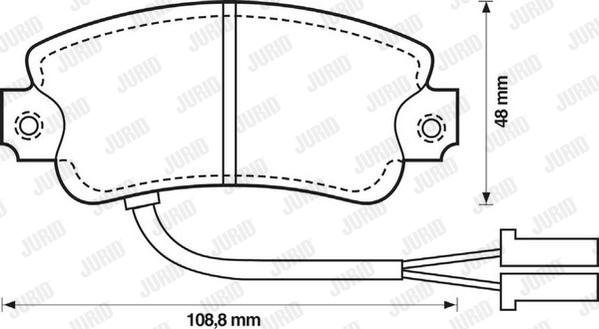 Jurid 571341J - Komplet Pločica, disk-kočnica www.molydon.hr