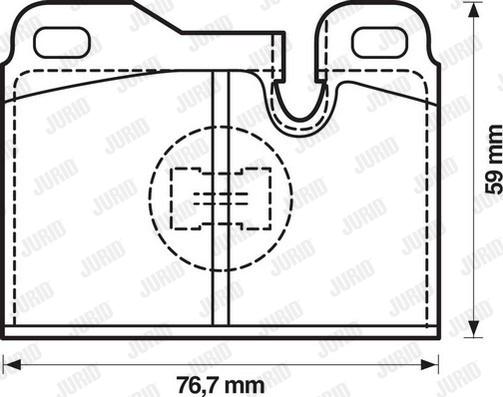 Jurid 571354J - Komplet Pločica, disk-kočnica www.molydon.hr