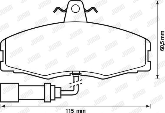 Jurid 571308J - Komplet Pločica, disk-kočnica www.molydon.hr