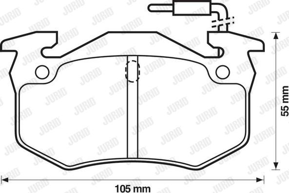 Jurid 571302D - Komplet Pločica, disk-kočnica www.molydon.hr