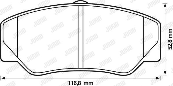 Jurid 571336D - Komplet Pločica, disk-kočnica www.molydon.hr