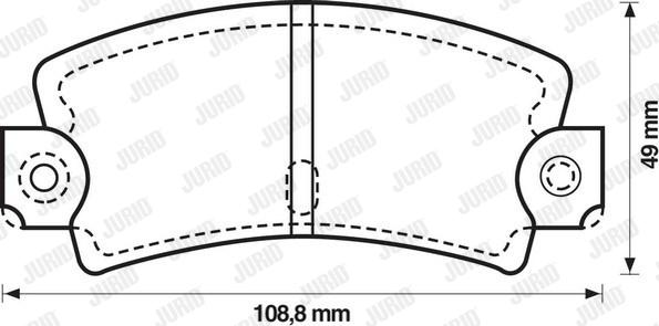 Jurid 571243J - Komplet Pločica, disk-kočnica www.molydon.hr