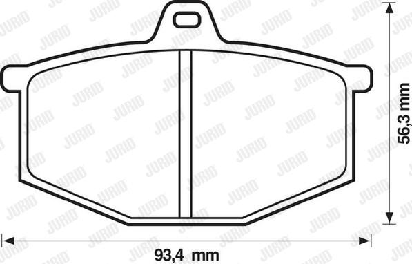 Jurid 571251J - Komplet Pločica, disk-kočnica www.molydon.hr