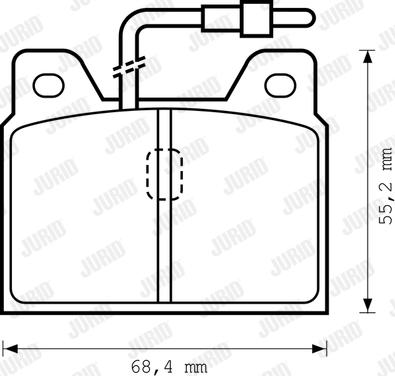 Jurid 571218D - Komplet Pločica, disk-kočnica www.molydon.hr