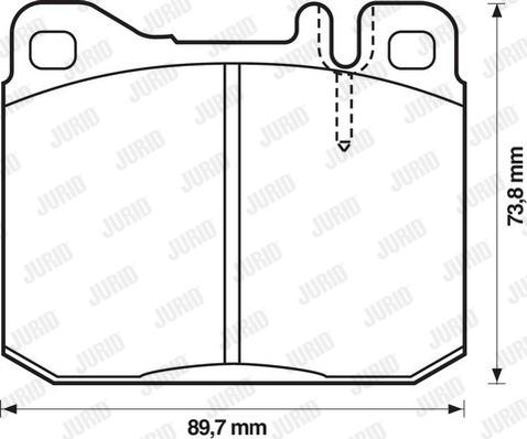 Jurid 571278D - Komplet Pločica, disk-kočnica www.molydon.hr