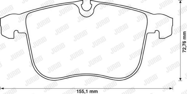 Jurid 573090J - Komplet Pločica, disk-kočnica www.molydon.hr