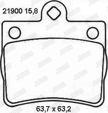 Jurid 573053J - Komplet Pločica, disk-kočnica www.molydon.hr