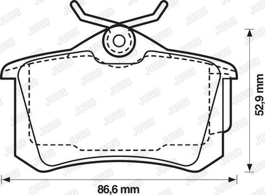 Jurid 573005J - Komplet Pločica, disk-kočnica www.molydon.hr