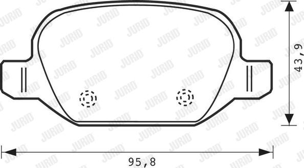 Jurid 573014J - Komplet Pločica, disk-kočnica www.molydon.hr