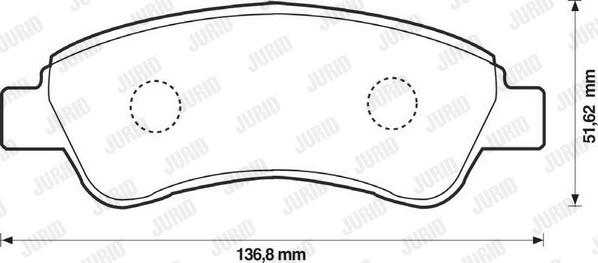 Jurid 573030JC - Komplet Pločica, disk-kočnica www.molydon.hr