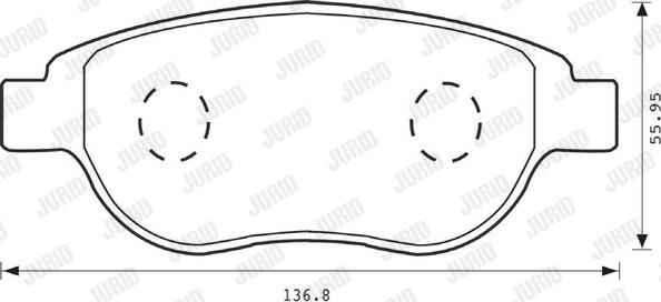 Jurid 573031JC - Komplet Pločica, disk-kočnica www.molydon.hr