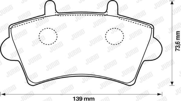 Jurid 573107J - Komplet Pločica, disk-kočnica www.molydon.hr