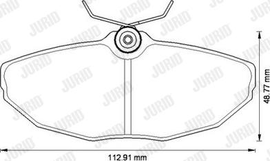 Jurid 573256J - Komplet Pločica, disk-kočnica www.molydon.hr