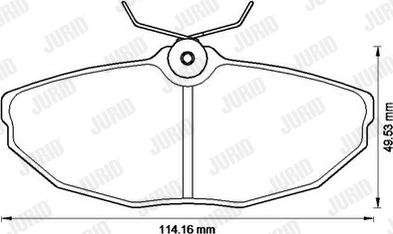 Jurid 573237JC - Komplet Pločica, disk-kočnica www.molydon.hr