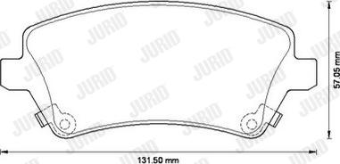 Jurid 572491J - Komplet Pločica, disk-kočnica www.molydon.hr