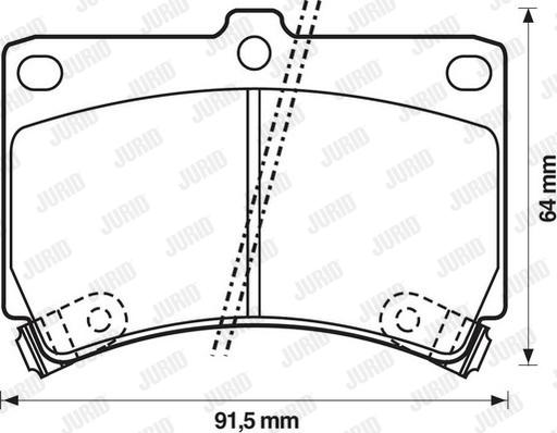 Jurid 572145J - Komplet Pločica, disk-kočnica www.molydon.hr