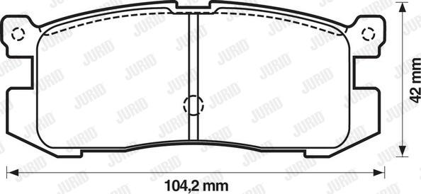 Jurid 572169J - Komplet Pločica, disk-kočnica www.molydon.hr